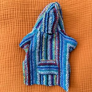 NWOT Striped Multicolor Dog Hoodie